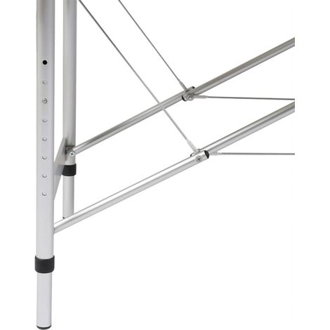 Table pliable de massage Noir 3 zones avec cadre en aluminium (1/5)