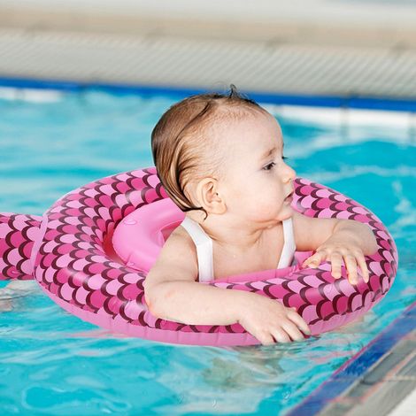 Bouée gonflable pour bébé et enfant, siège aquatique amusant pour la piscine (1) (1/5)