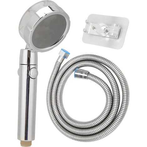 Tête de Douche Haute Pression avec Flexible, Rotation 360° et Fonction Pause (1/5)