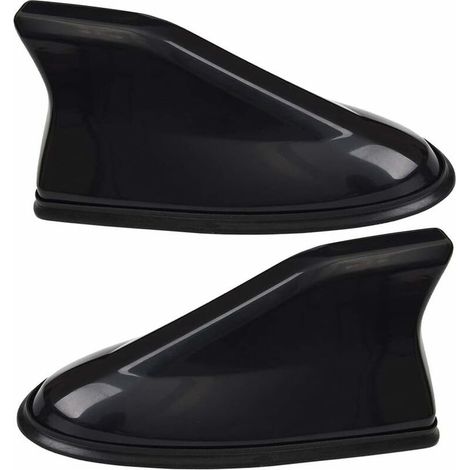 Soavoa Antenne Toit Aileron Requin 2pcs Universelle Adhésive Étanche Sans Perçage pour Voiture Noir (1/5)