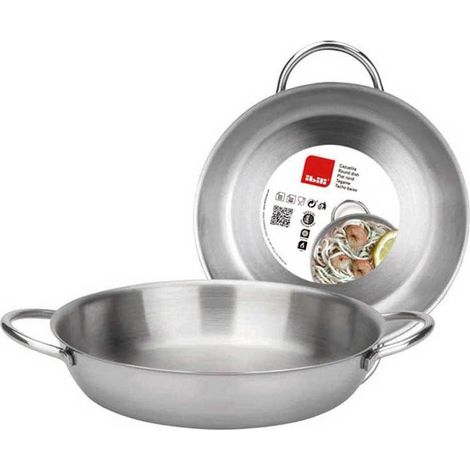 Ibili Runder Edelstahlteller 18 cm