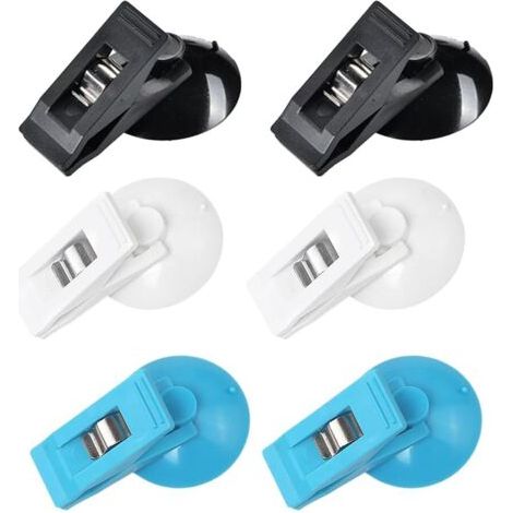 Set di 6 porta biglietti di parcheggio con ventosa, clip per biglietti auto, porta memo per auto e caravan (tre colori) (1/5)