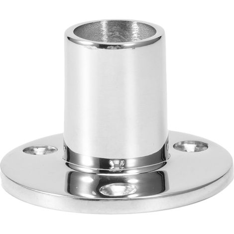 Beyamis Raccord de main courante à base tubulaire ronde à 90 degrés, acier inoxydable 316, quincaillerie marine pour bateaux, 22 mm / 0,9 po (1/5)
