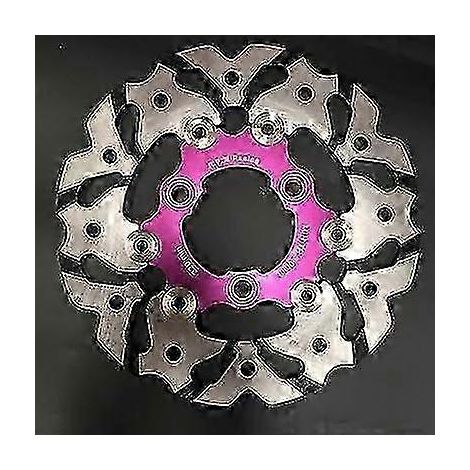 Disques de frein universels uniques 20057mm/22070mm/26060mm pour motos/scooters/motos sportives/vélos, disques de frein usinés CNC pour Yamaha, Honda, Suzuki, KTM (Style B 220 violet) (1/5)