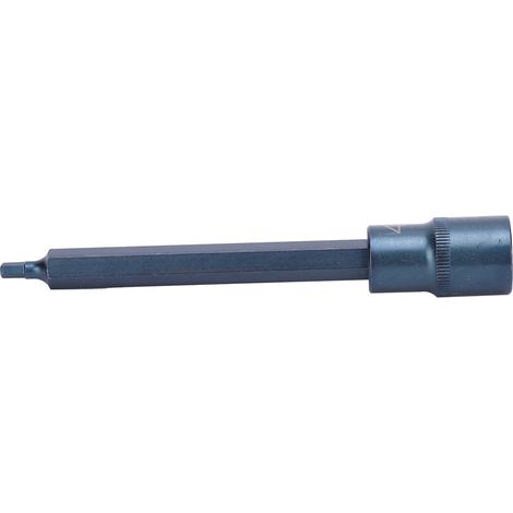Tournevis électrique avec embout douille hexagonale étoile haute précision, acier allié S2 bleui, outil de vissage, manche 150 mm, douille 4 mm (1/5)