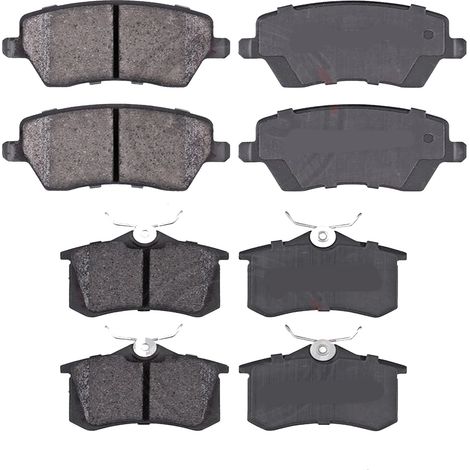 KIT PASTIGLIE FRENO ANTERIORI E POSTERIORI compatibile con SEAT ALHAMBRA (7V8,7V9) / PASTIGLIE FRENANTI AUTO OEM P 85 061  P 85 060  P 85 039,P 85 058  P 85 059 / SOSTITUZIONE DIRETTA / BASSA POLVERE 