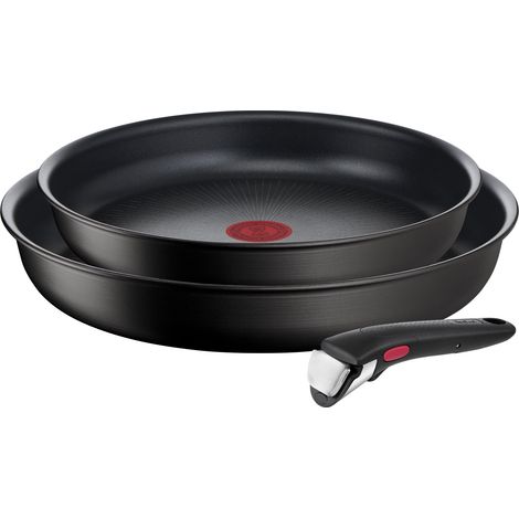 Tefal Ingenio Unlimited poêles antiadhésives noires 24 et 28 cm (1/5)