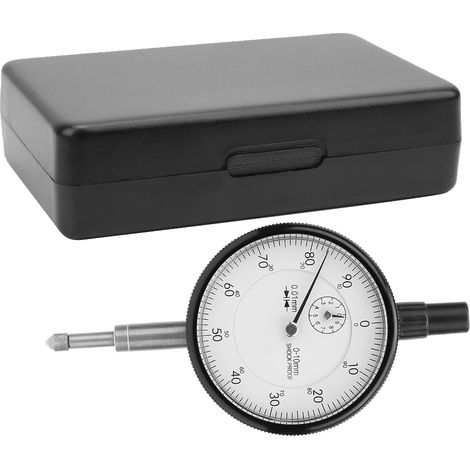 0.01MM Accuracy 0-10MM Range Shockproof Dial Indicator Gauge Measuring Tool (1/5)