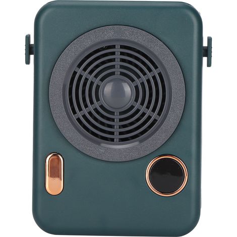 Ventilateur de poche portable mini avec écran intelligent et port USB, idéal pour le camping, le bureau et les voyages. (1/5)