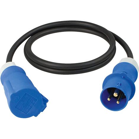as - Schwabe CEE Cavo Prolunga Caravan 1,5 m - 230 V / 16 A / 3 Poli - Spina Con Attacco e Coperchio Incernierato - Accessori per Camper - IP44 - Made in Germany, 61489 (1/2)