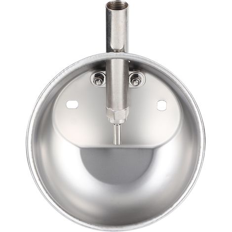 Runder Edelstahl-Ferkelnapf mit automatischer Fütterung und Tränke, 21 cm (1/5)