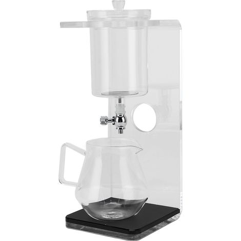 Tour à Infusion Thé Froid, Verre Borosilicate et Acier Inoxydable, Système Goutte-à-Goutte pour Thé Vert et Fleuri, 36cm (1/5)