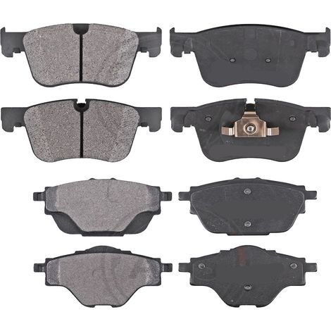KIT PASTIGLIE FRENO ANTERIORI E POSTERIORI compatibile con CITROEN C4 PICASSO II , GRAND PICASSO II (DA,DE) / PASTIGLIE FRENANTI AUTO OEM FDB4765,FDB4766 / SOSTITUZIONE DIRETTA / BASSA POLVERE / SILEN