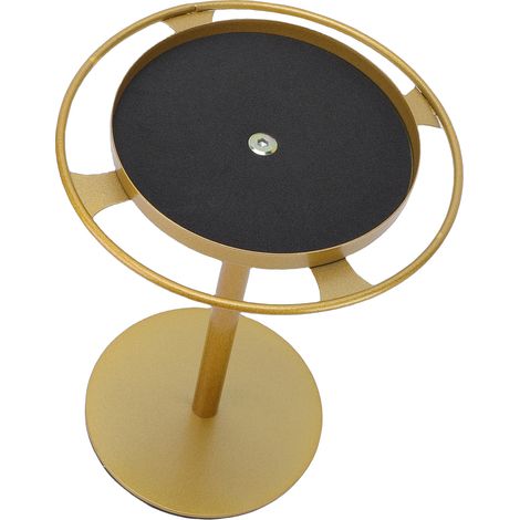 Organisateur de lunettes de soleil, support métallique peu encombrant avec plateau de rangement, patins antidérapants pour table doré (1/5)