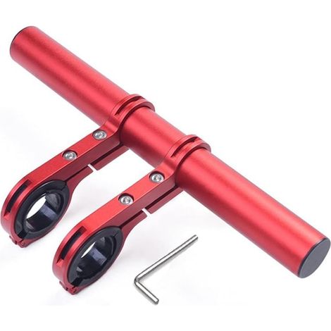 Rallonge de guidon de vélo, accessoires de soudage - 20 cm rouge - RAPANDA (1/5)