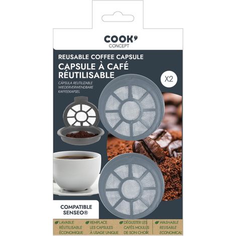 Filtre à café SENSEO KA6200 – Réutilisable et compatible – Pour expresso broyeur – Nettoyage facile – CMP (1/2)