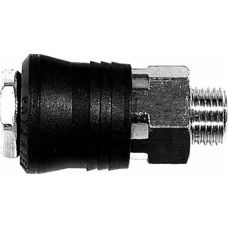 Raccord rapide mâle 3/8' – Filetage intérieur 3/8' – Étanchéité haute pression – Raccord pour compresseur