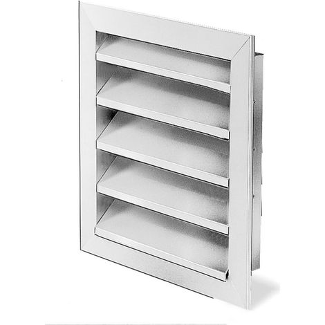Helios WSG 250 Wetterschutzgitter quadratisch, 322x60x322mm, Aluminium naturfarben eloxiert