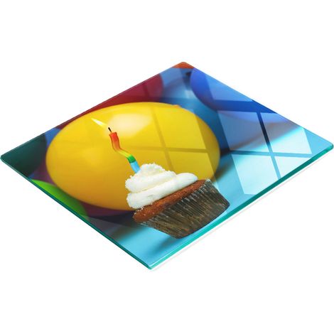 Stilvolle und robuste Glasplatte mit Aufdruck für kleine Gugelhupfe (60 x 52 cm) (1/5)