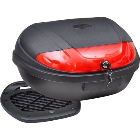 Top case moto vidaXL pour 2 casques de moto, 72 L