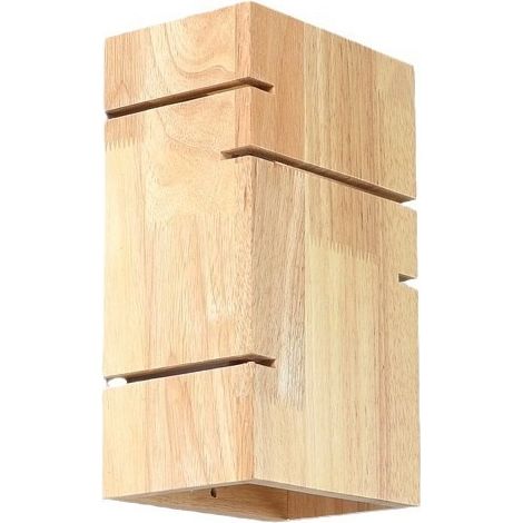 Applique murale bois lumière chaude intérieure pour chambre salon café couloir (1/5)