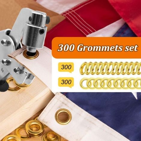 Alicates para ojales, mini perforadora manual de ojales, prensa manual, alicates para ojales, 6 mm, 500 unidades, prácticos y convenientes. (1/3)