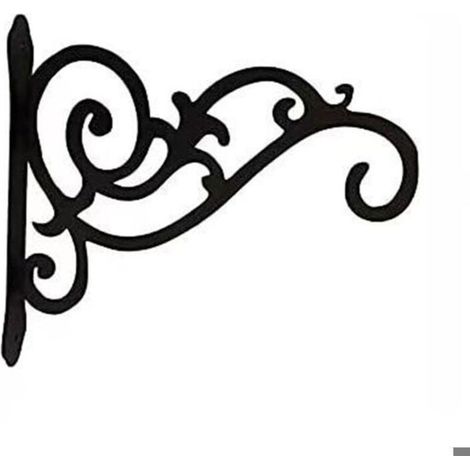 1x Tenture Blumenampelhalter, 30cm Wall-Mounted Crochet Support for Hanging Pots and Planters
