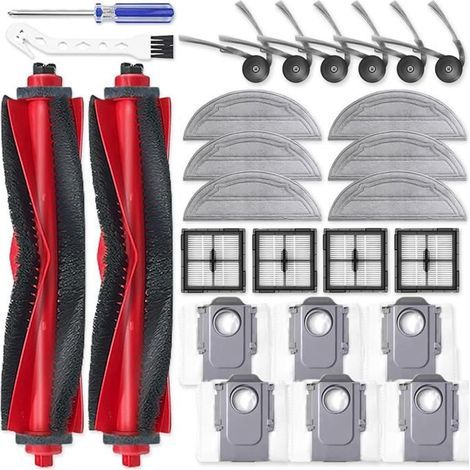 Kit d'Accessoires de Rechange pour Aspirateur Robot Roborock Q10 S5/X5 - Filtres, Brosse, Lingettes (1/5)