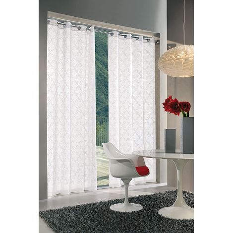 Tenda Ivy Bianco Ricamato 140 x 280 cm