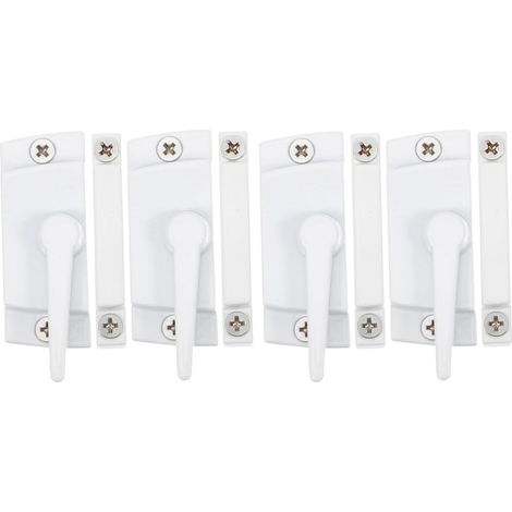 4 Ensembles Serrures de Fenêtre Coulissantes Sécurisées de Verrous pour Fenêtres Portes Installation Facile Protection Design Élégant