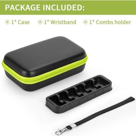 Etui Pour Rasoir - Compatible Philips OneBlade QP2630/30 - Protection Antichoc - Voyage Portable - Vert - 1 Pièce (1/4)