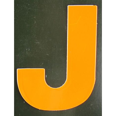 Conacord Reflektierender Klebebuchstabe J orange J Klebebuchstaben & Zahlen (1/2)