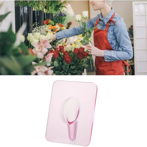 Vase cadre photo artistique créatif de style Instagram, contenant pour arrangement floral hydroponique, ornement de décoration haut de gamme pour bureau/maison nordique, rouge transparent. (1/5)