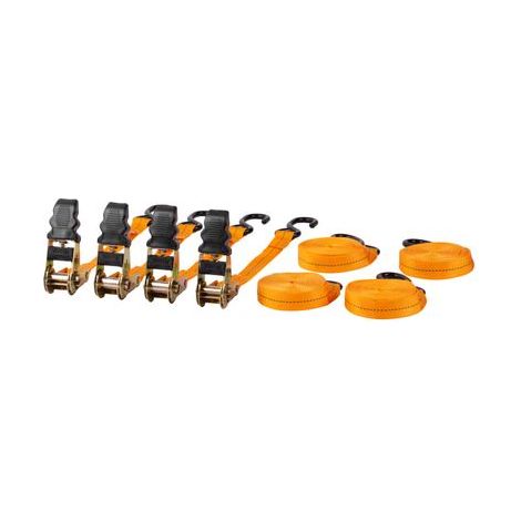 Spanngurt Strend Pro, Gurt mit Ratsche, 25 mm, L-4,5 m, max. 500 kg, Pack. 4 Stk.