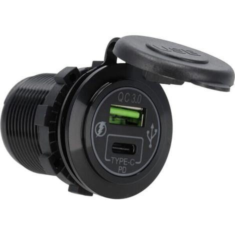 Toma USB-C + USB-A 12/24 V empotrable BLAUPUNKT GSM051 (1/3)