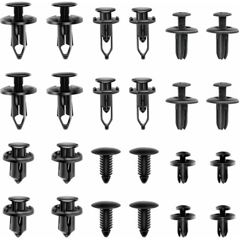 190 Stück Auto-Clips, Auto-Kunststoff-Clip-Nieten, Kfz-Reparatur, Kunststoff-Nieten-Befestigungselemente, Kunststoff-Niet-Clip-Befestigungselemente, universelle Auto-Türverkleidungen (1/5)