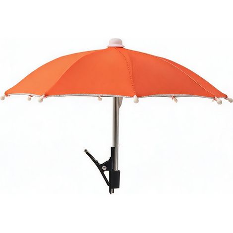 Parapluie pare-soleil universel réglable à clipser anti-éblouissement pliable et léger pour plage, voyage, extérieur, vidéo, photo, voiture, bureau, sac à dos (bleu) 27 x 27 x 22 cm