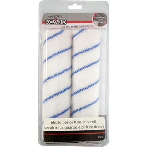 SET 2 PZ RICAMBIO RULLO IN NYLON 22CM PELO CORTO 6MM