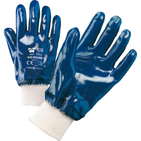 Guanti da lavoro Neri 902 Boxer - 10 (XL) - Bianco e blu