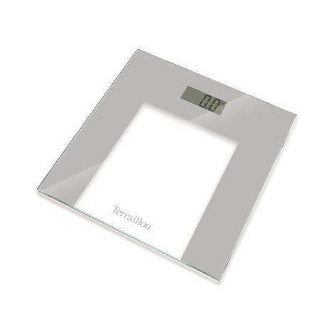 báscula de baño electrónica 150kg/100g vidrio/gris - BEG47010GL - Terraillon - (1/2)