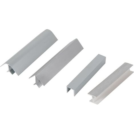 ACCESSORI PER ZOCCOLI CUCINA 100 MM COLORE ALLUMINIO