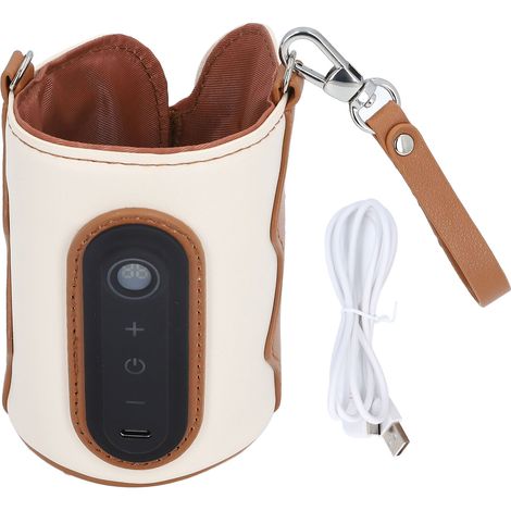 Soavoa Chauffe-Biberon Portable 26 Réglages Température Cuir Silicone Léger Voyage Extérieur 1 Pièce (1/4)
