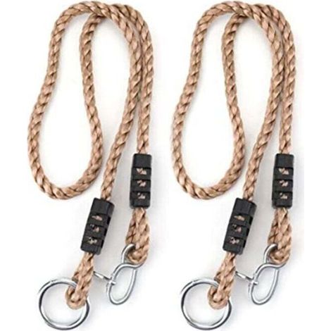 Kit de cordes Garden-Line : 2 rallonges réglables pour balançoire 110-180 cm avec suspension