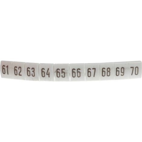 Marqueur blanc DK2/Z5 /61-70/ 89299006 (100 pièces)