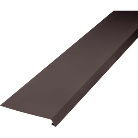 Bande de toit pour gouttière 2m – PVC-U résistant aux intempéries – Drainage optimal pour toits de maisons et abris – Marron foncé