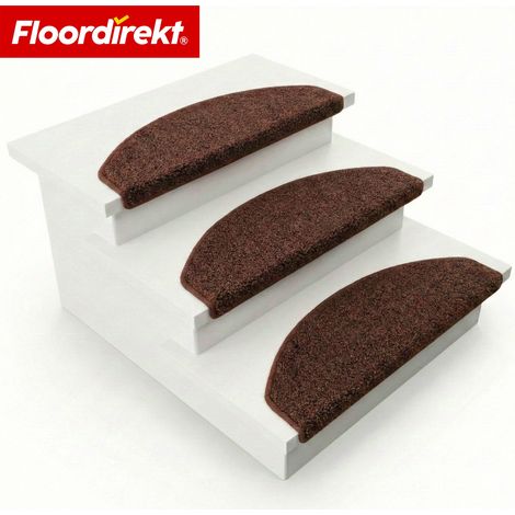 Stufenmatten Madrid Halbrund 23,5 x 65 cm Dunkelbraun
