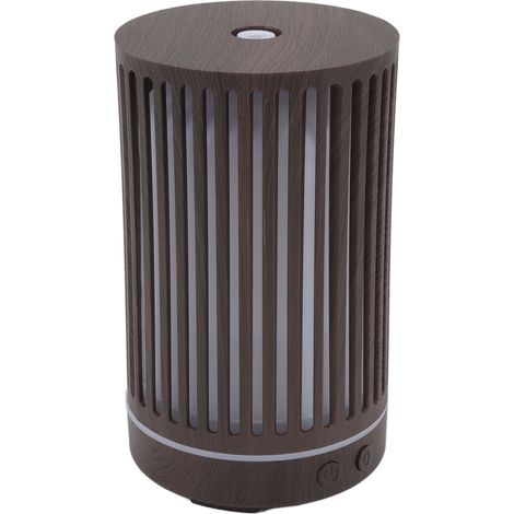 Aroma-Luftbefeuchter, geräuschlos, Holzoptik, Fernbedienung, ätherische Öle vernebelbar, mit Ambientebeleuchtung, 200 ml, 100–240 V, EU-Stecker (1/5)