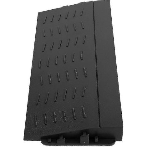 Rampe de seuil pour aspirateur robot, installation facile, plastique durable, navigation fluide, compatible avec Roborock et Narwal, 21 x 9 x 2 cm, noir (1/5)