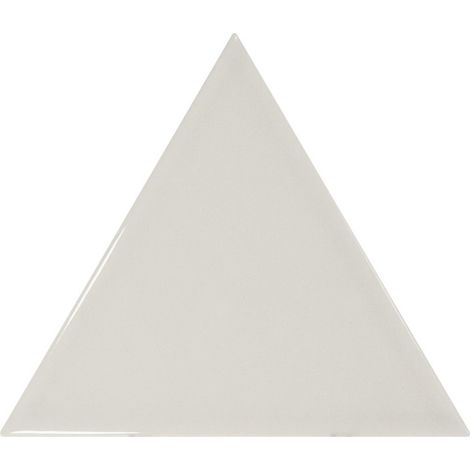 Carrelage mur triangulaire uni gris brillant  SCALE TRIANGOLO LIGHT GREY  (vendu par boite de 0,20m2) (1/3)