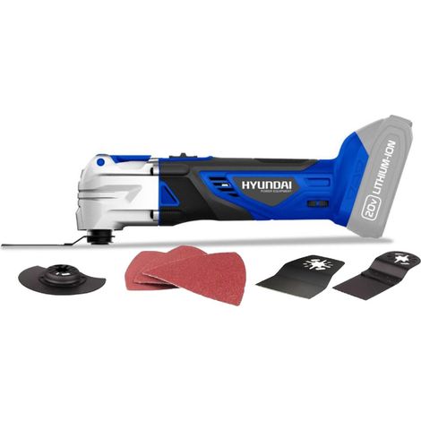 Outil multifonction Hyundai HMT20V, couper, poncer, décoller, déjointer, décaper, creuser, gratter, sans batterie ni chargeur (1/3)